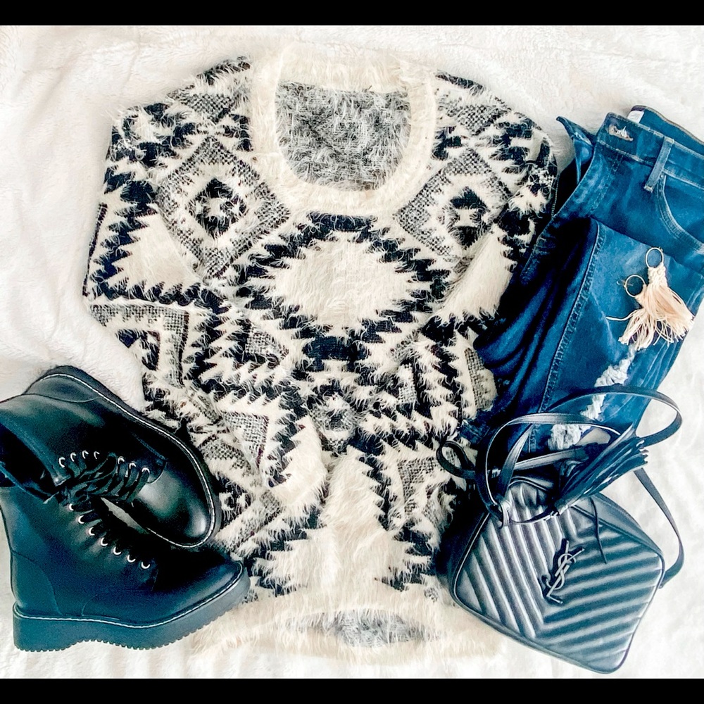 Boho tribal sweater